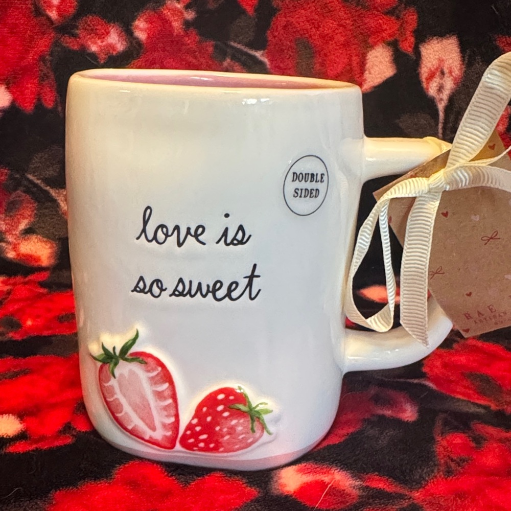 Strawberry Love Ceramic Mug
